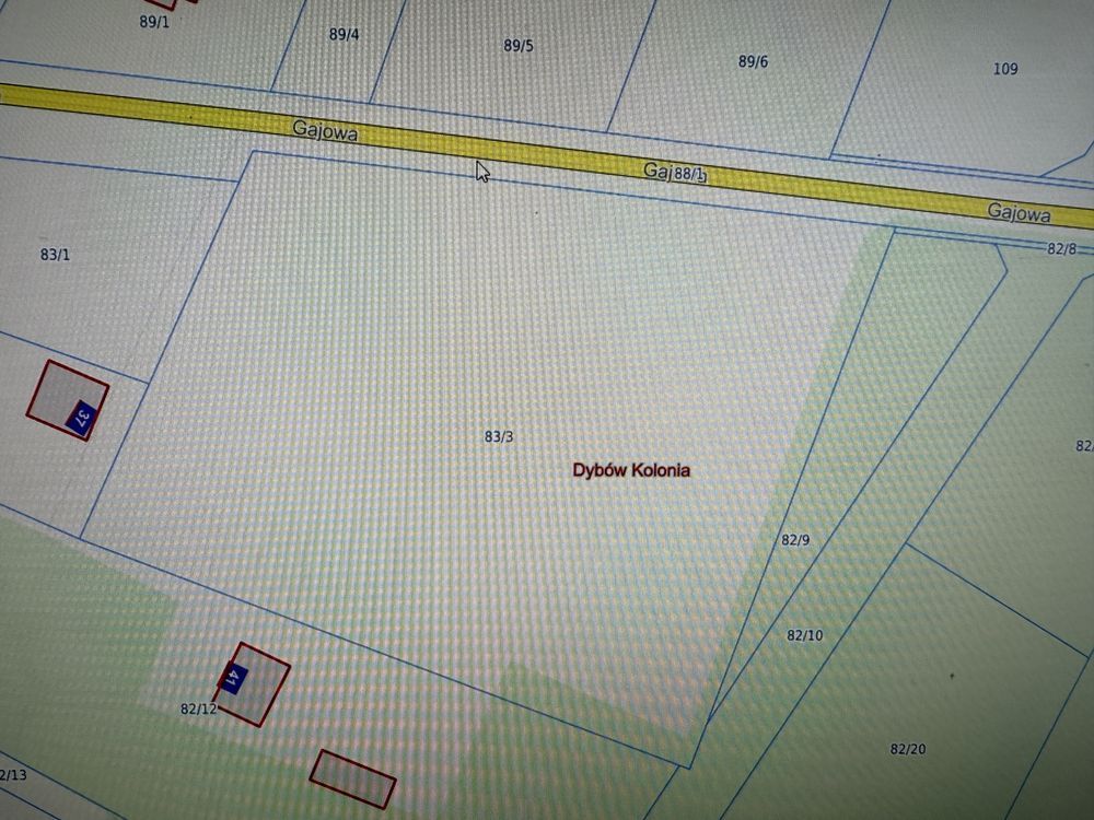 Działka budowlana Dybów-Kolonia, ul. Gajowa. Zdjęcie 3