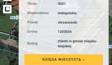 Działka do wynajęcia Chrzanów Bereska ul. gen. Prądzyńskiego 1200 m2