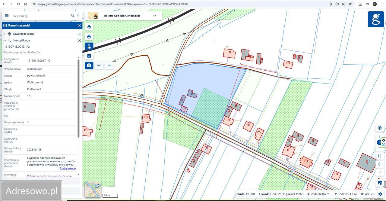 Działka rolno-budowlana Podlesice Drugie. Zdjęcie 5