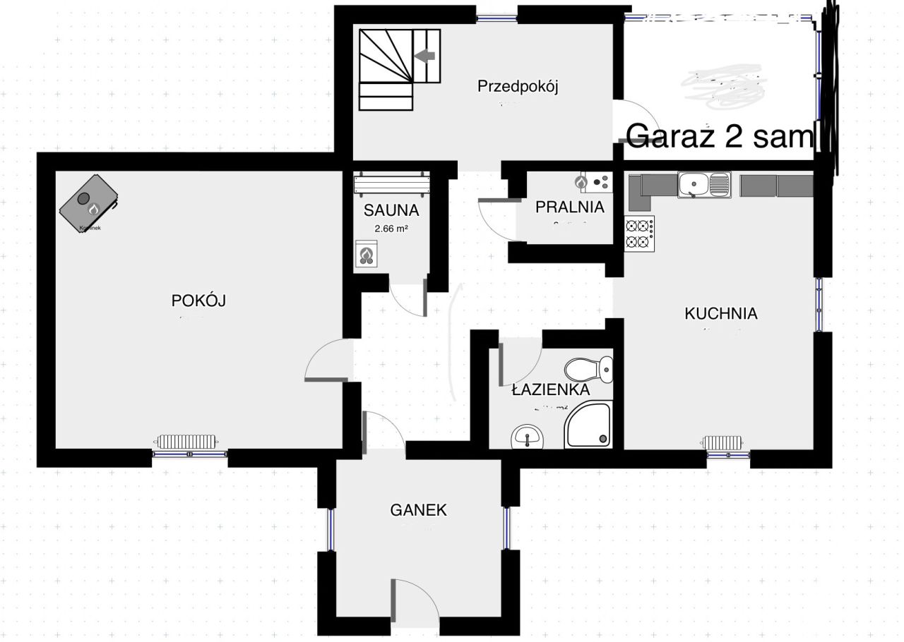 dom wolnostojący, 3 pokoje Krynica-Zdrój Krynica-Wieś, ul. Józefa Ignacego Kraszewskiego. Zdjęcie 15