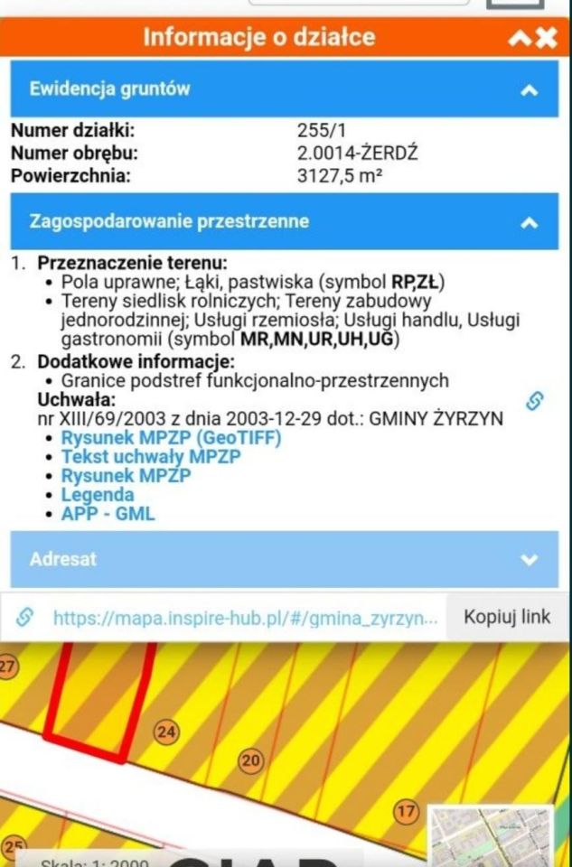 Działka rolno-budowlana Żerdź. Zdjęcie 4