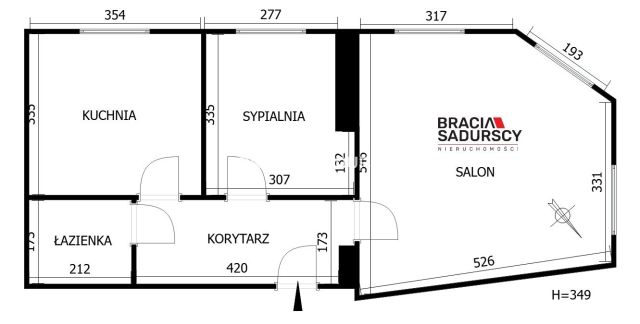 Mieszkanie 2-pokojowe Kraków Krowodrza, ul. Czarnowiejska. Zdjęcie 13