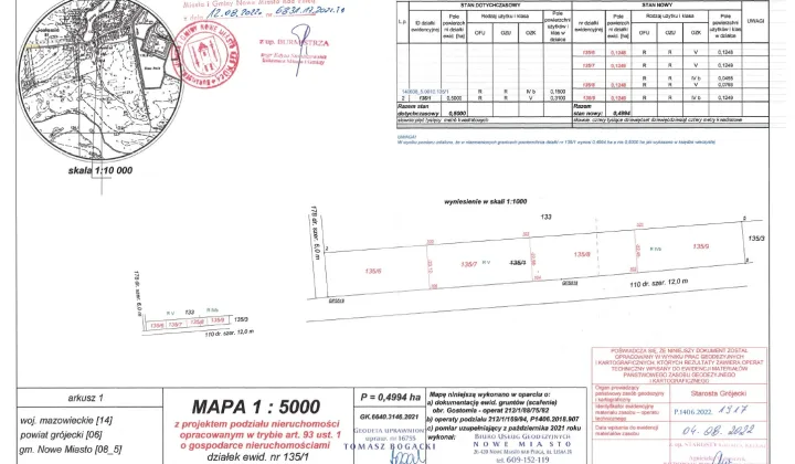 Działka rolna Gostomia