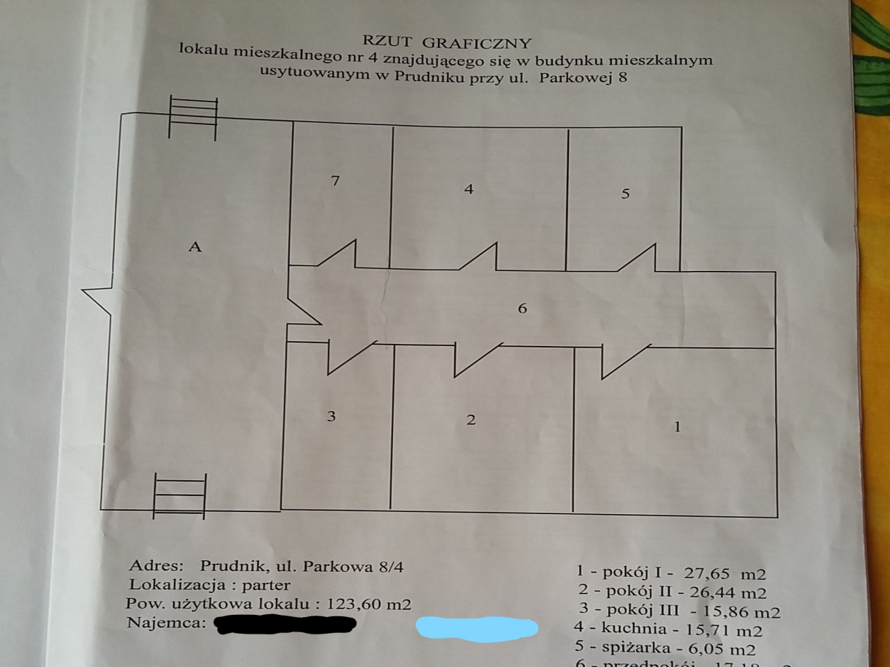 Mieszkanie 3-pokojowe Prudnik, ul. Parkowa