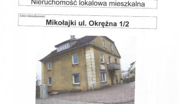 Mieszkanie 3-pokojowe Mikołajki, ul. Okrężna