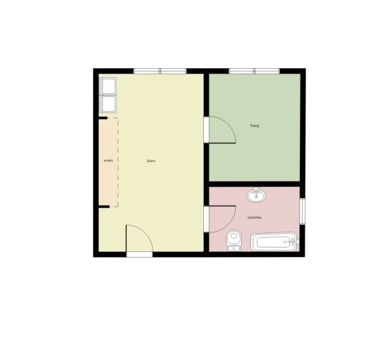 Mieszkanie 2-pokojowe Kraków Bronowice, ul. Bartosza Głowackiego. Zdjęcie 9