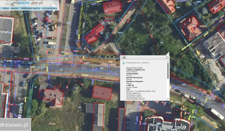 Działka inwestycyjna Warszawa Ursynów, ul. Wyczółki