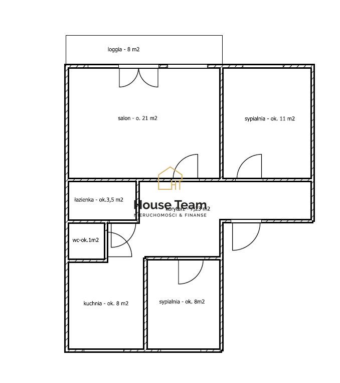 Mieszkanie 3-pokojowe Bydgoszcz Fordon, ul. Ewy Szelburg-Zarembiny. Zdjęcie 21