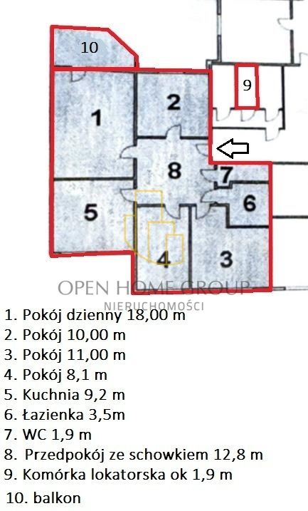 Mieszkanie 4-pokojowe Wrocław Śródmieście, ul. Stacha Świstackiego. Zdjęcie 10