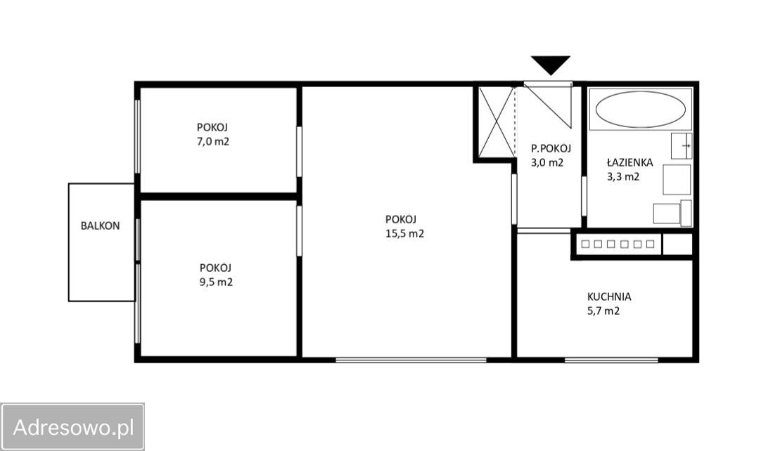 Mieszkanie 3-pokojowe Grudziądz, ul. Wyzwolenia. Zdjęcie 14