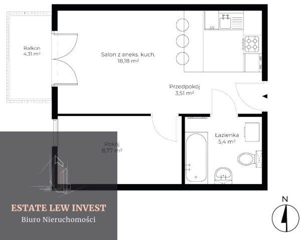 Mieszkanie 2-pokojowe Kraków, ul. Bukowa. Zdjęcie 8