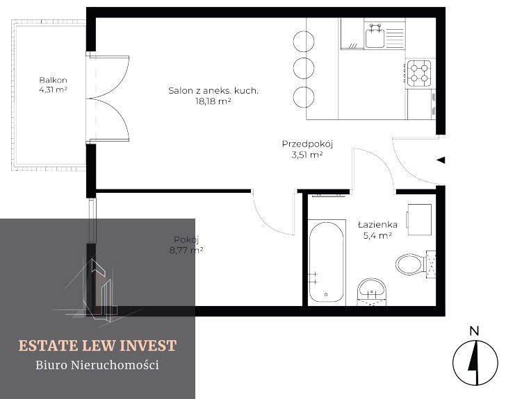 Mieszkanie 2-pokojowe Kraków, ul. Bukowa. Zdjęcie 8