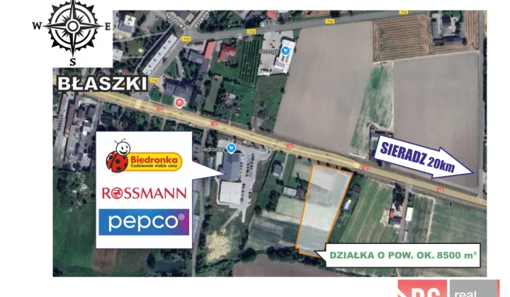 Działka rolna Błaszki