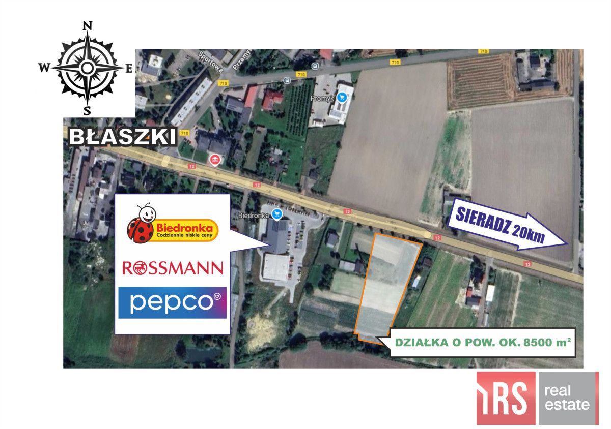 Działka rolna Błaszki. Zdjęcie 1
