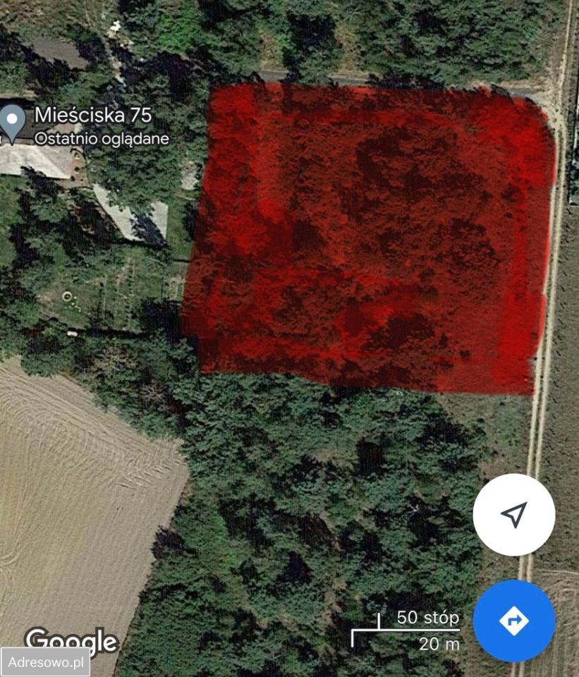 Działka budowlana Mieściska. Zdjęcie 2