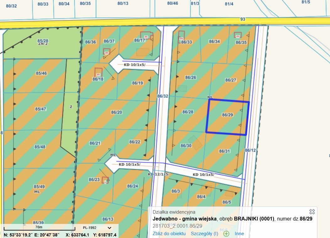 Działka rekreacyjna Brajniki. Zdjęcie 3