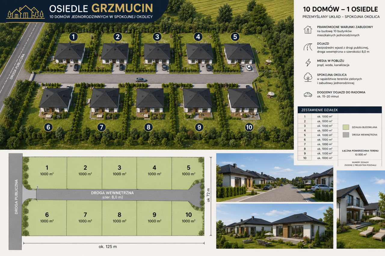 Działka inwestycyjna Grzmucin. Zdjęcie 1