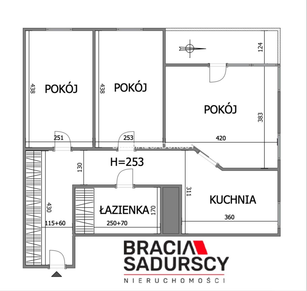 Mieszkanie 3-pokojowe Kraków Dębniki, ul. prof. Michała Bobrzyńskiego. Zdjęcie 19