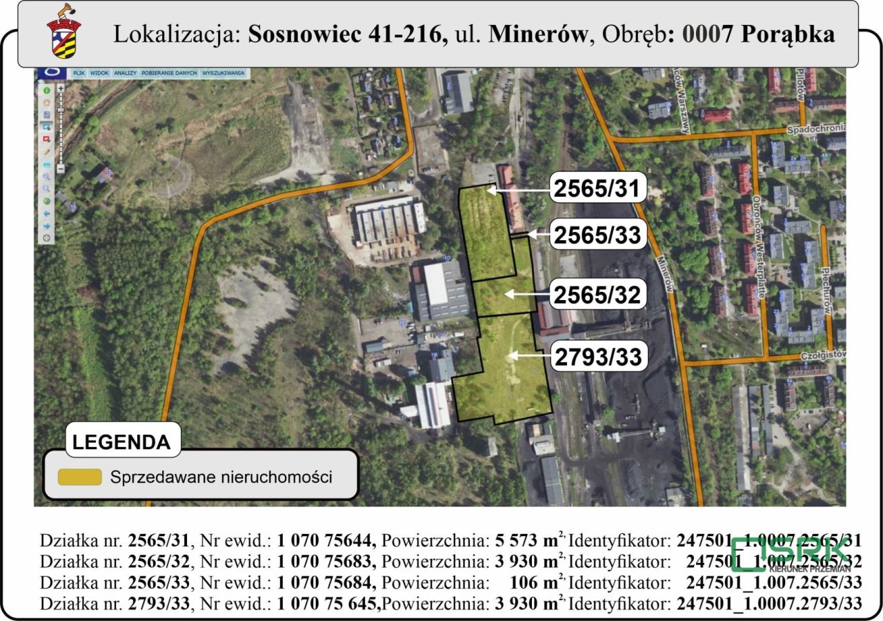 Działka inna Sosnowiec Porąbka, ul. Minerów. Zdjęcie 1