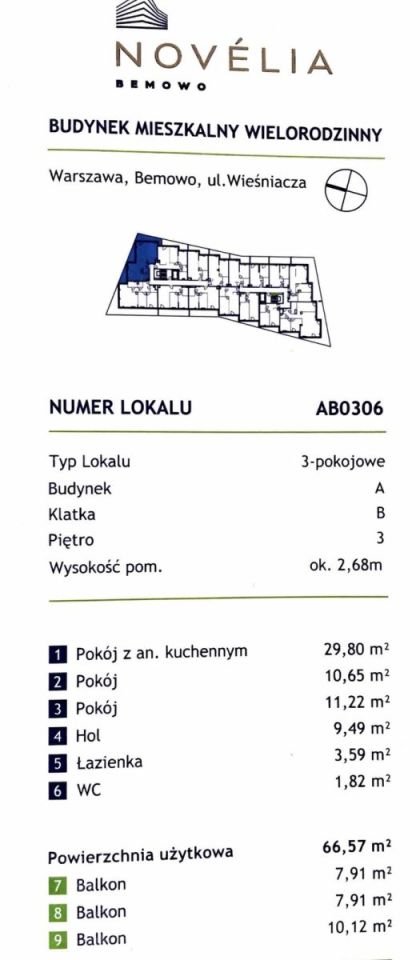 Mieszkanie 3-pokojowe Warszawa Bemowo, ul. Wieśniacza. Zdjęcie 7