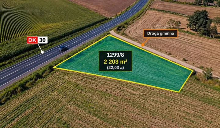 Działka inwestycyjna Pisarzowice