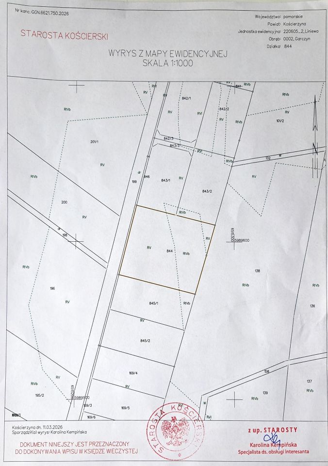 Działka budowlana Garczyn. Zdjęcie 1