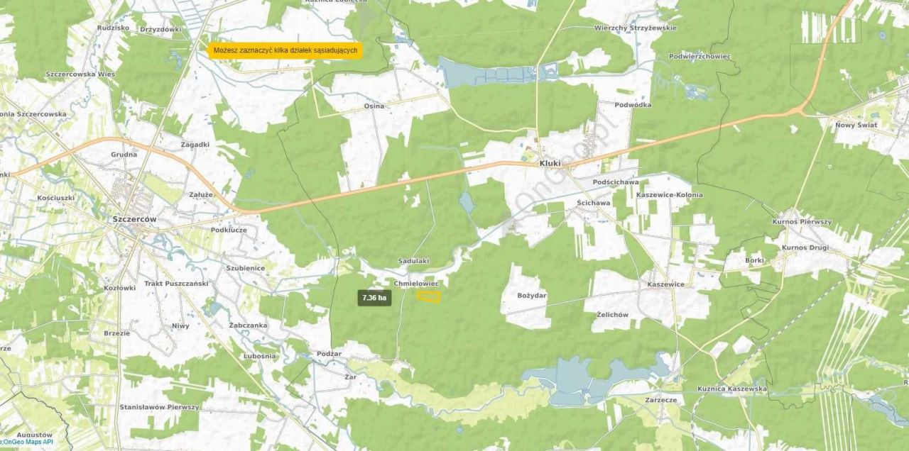 Działka leśna Chmielowiec. Zdjęcie 1