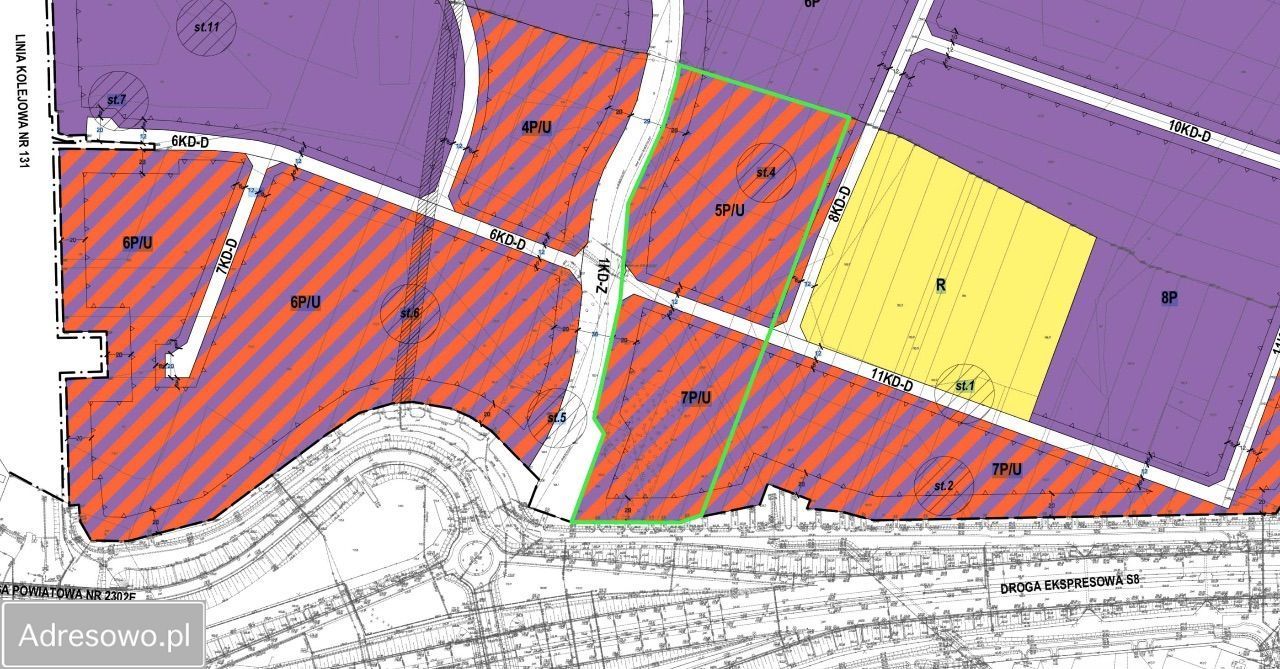 Działka inwestycyjna Marzenin, ul. Zduńska. Zdjęcie 2