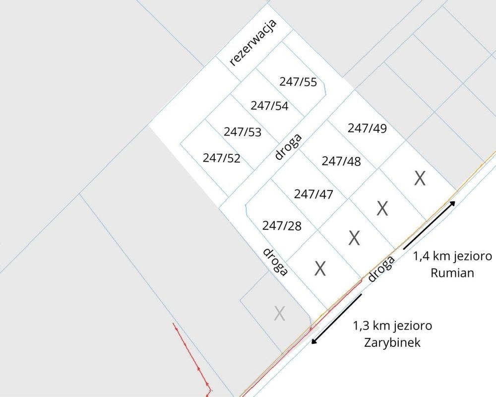 Działka budowlana Rybno. Zdjęcie 4