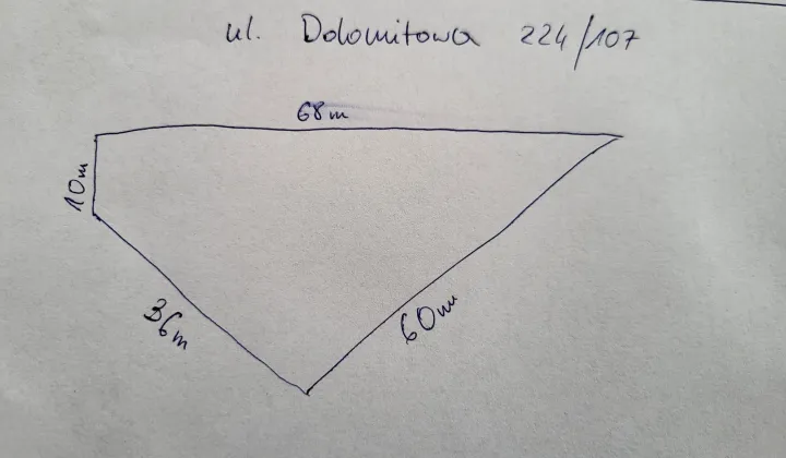 Działka budowlana Bilcza, ul. Dolomitowa