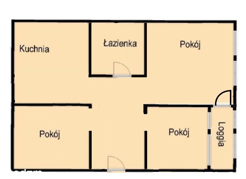Mieszkanie 3-pokojowe Olsztyn, ul. Kołobrzeska. Zdjęcie 5