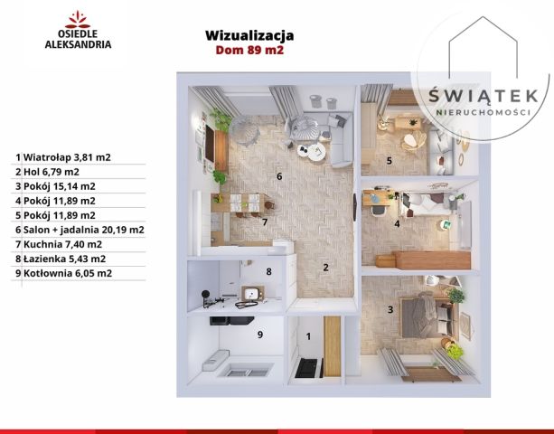 bliźniak, 4 pokoje Aleksandrów Kujawski, ul. Marii Konopnickiej. Zdjęcie 5