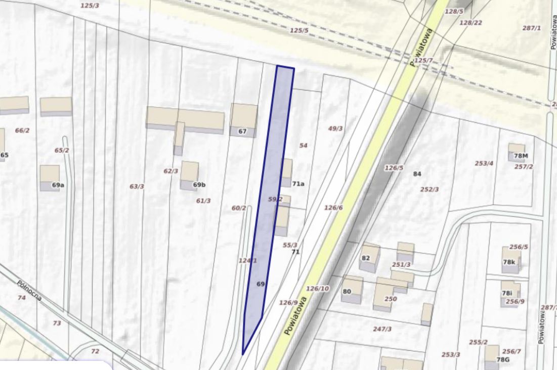 Działka budowlana Zamość Majdan, ul. Powiatowa. Zdjęcie 2