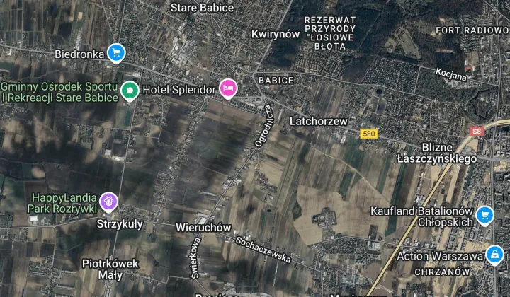 Działka inwestycyjna Babice Nowe, ul. Ogrodnicza