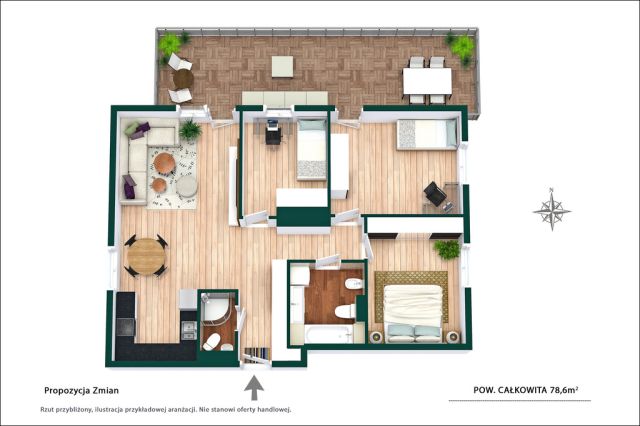 Mieszkanie 4-pokojowe Warszawa Ursus, ul. Elżbiety Rakuszanki. Zdjęcie 13