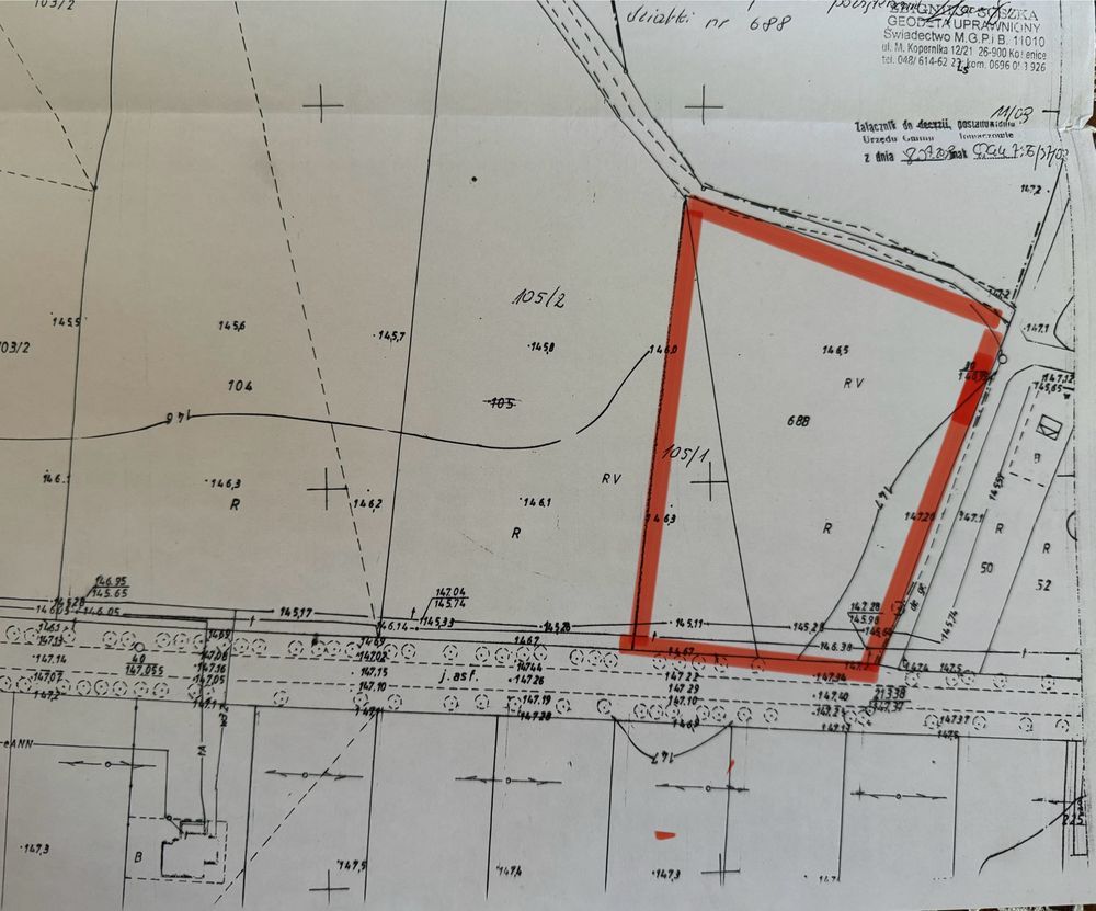 Działka rolno-budowlana Sewerynów. Zdjęcie 3
