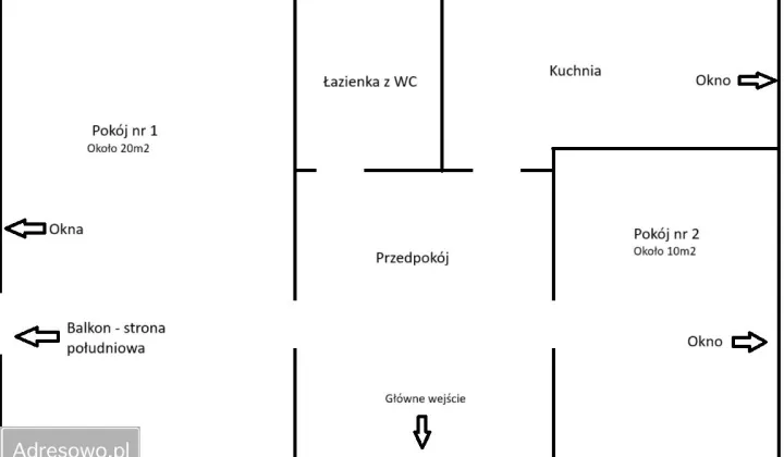 Mieszkanie 2-pokojowe Końskie, ul. Wojska Polskiego