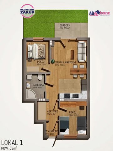 Mieszkanie 3-pokojowe Rumia, ul. Ksawerego Dunikowskiego. Zdjęcie 6