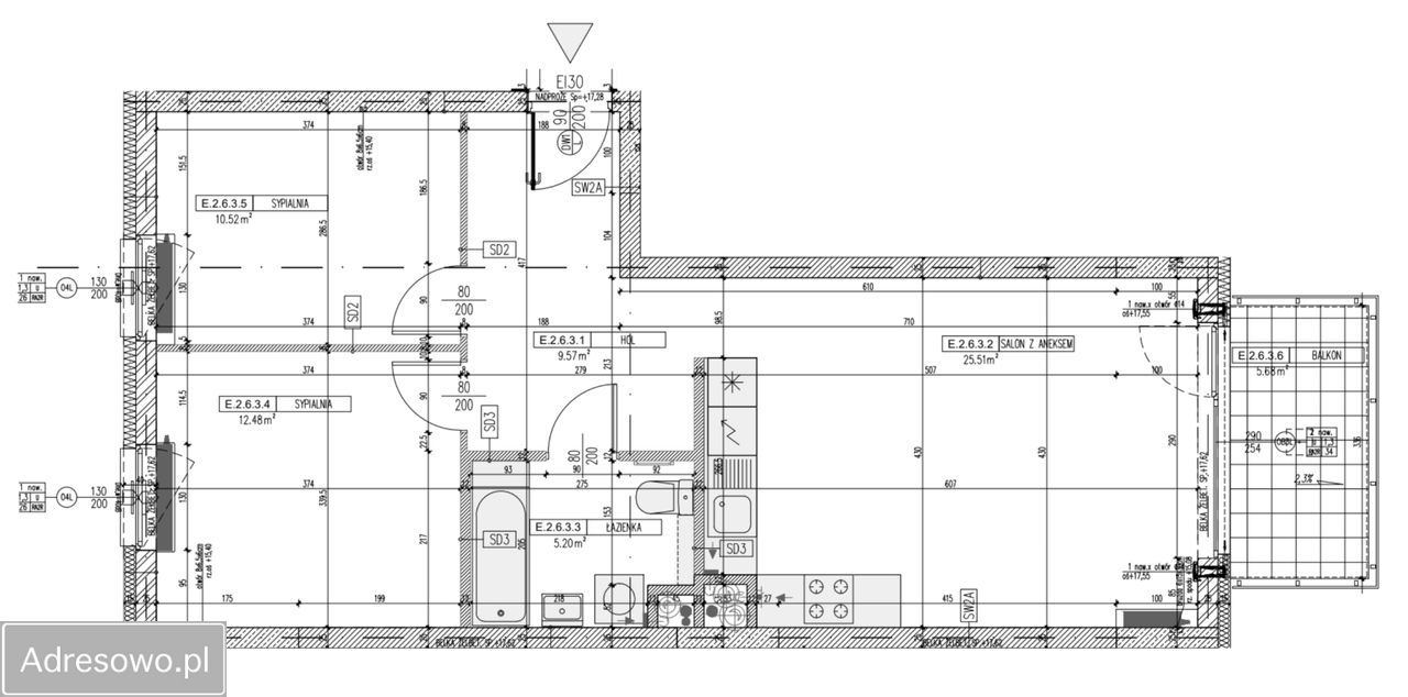 Mieszkanie 3-pokojowe Warszawa Gocław, ul. Motorowa. Zdjęcie 12