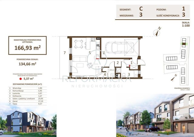 dom szeregowy, 9 pokoi Rzeszów Słocina. Zdjęcie 2