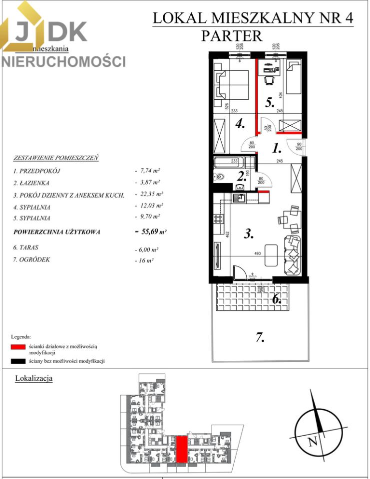 Mieszkanie 3-pokojowe Sochaczew Centrum, ul. Kochanowskiego. Zdjęcie 9