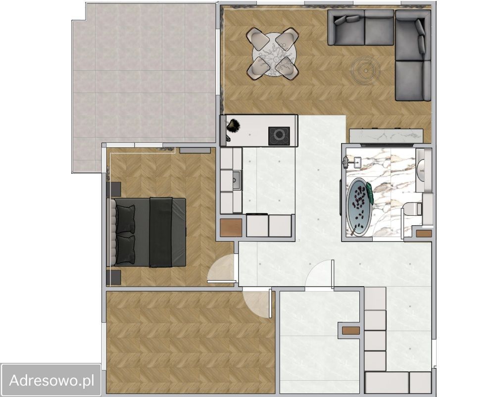 Mieszkanie 3-pokojowe Częstochowa Parkitka, ul. Małopolska. Zdjęcie 20