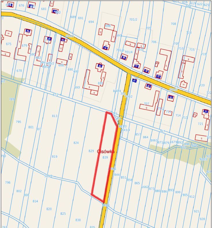 Działka rolno-budowlana Cisówka. Zdjęcie 2