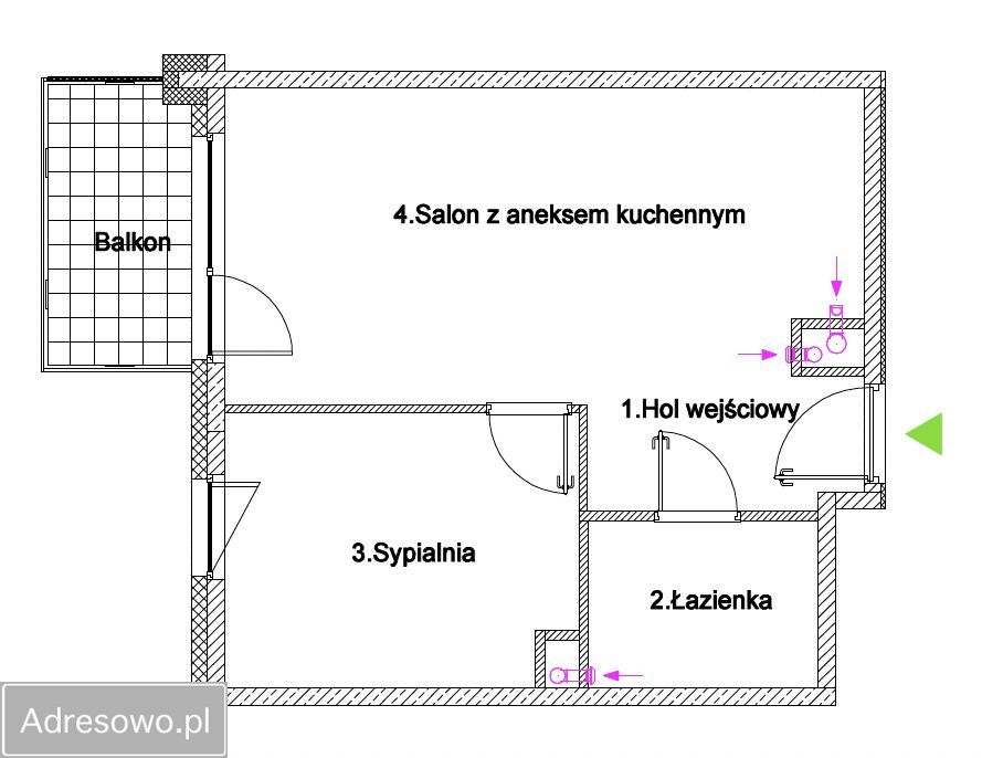 Mieszkanie 2-pokojowe Warszawa Praga-Południe, ul. Siennicka. Zdjęcie 9
