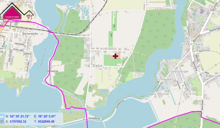 Działka inwestycyjna Kępa