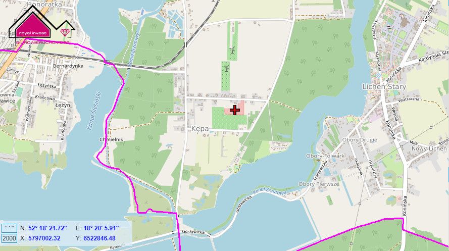 Działka inwestycyjna Kępa