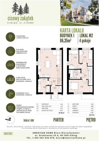 bliźniak, 4 pokoje Elbląg, ul. Cisowa. Zdjęcie 14