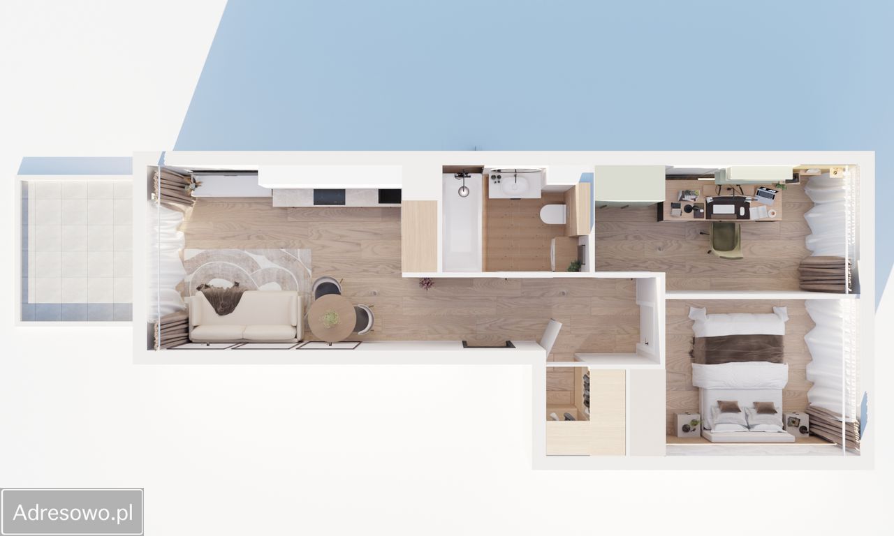 Mieszkanie 3-pokojowe Lublin Czechów, ul. Mirosława Dereckiego. Zdjęcie 10