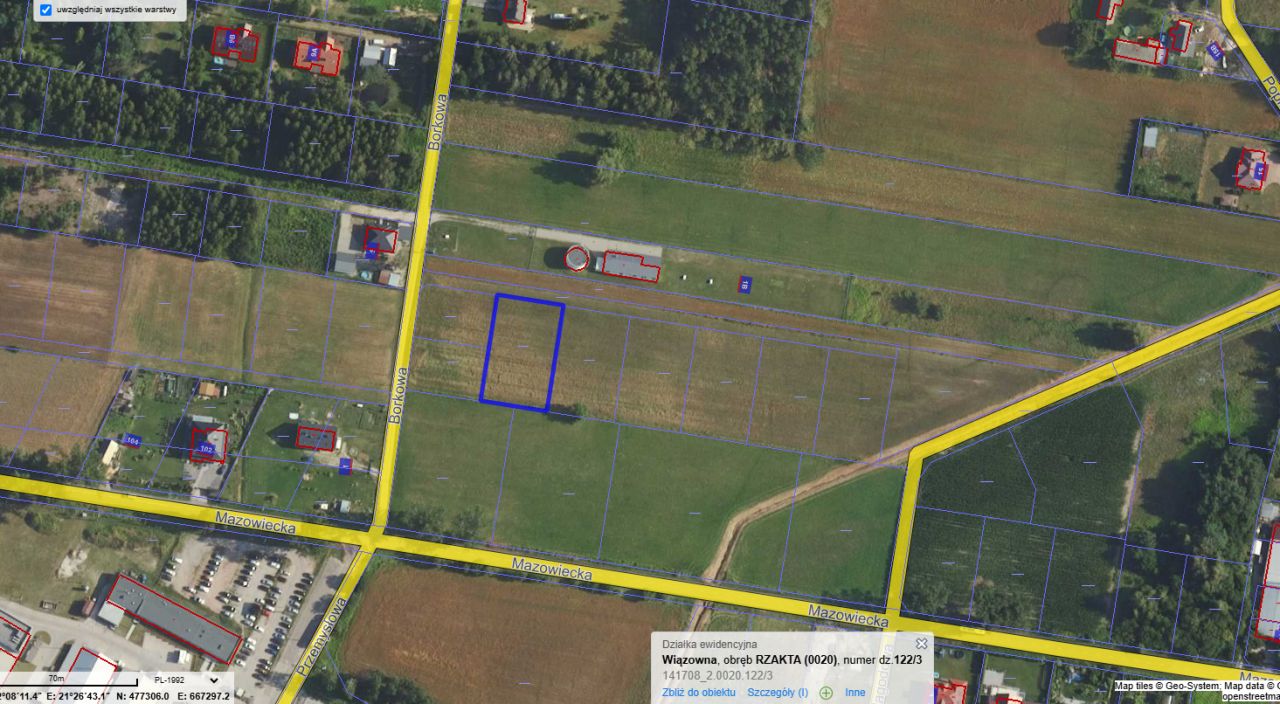 Działka budowlana Rzakta, ul. Borkowa. Zdjęcie 2