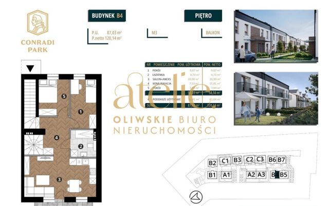 Mieszkanie 3-pokojowe Bąkowo, ul. Kasztanowa. Zdjęcie 3